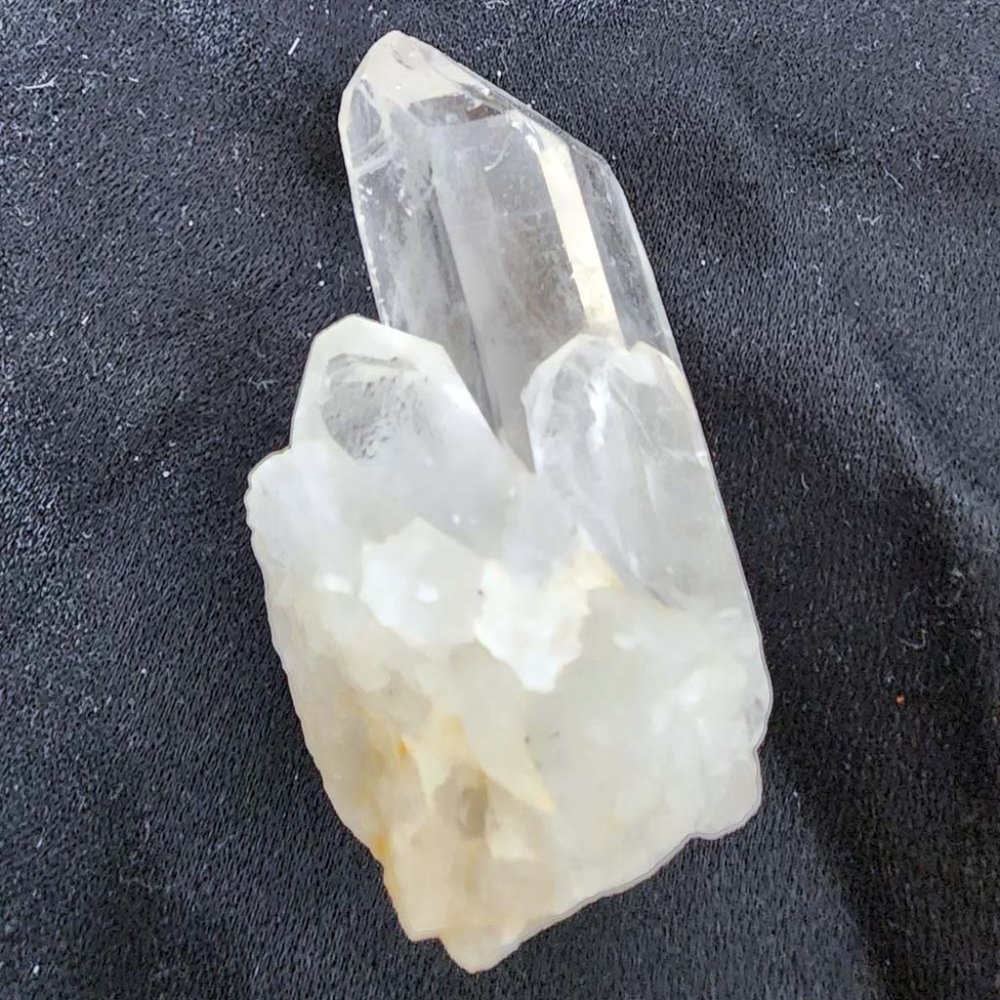 Quartz Crystal LG028 - Large  Triple Point Cluster 2.75x2x1